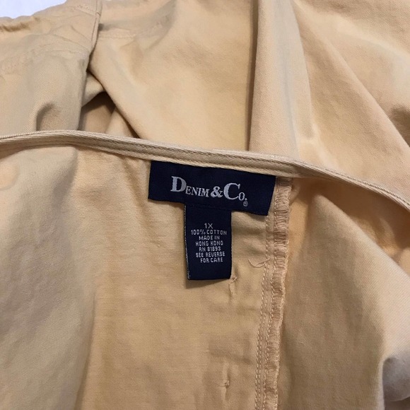 Denim & Co. Button Down Blouse Women 1X - Picture 12 of 13